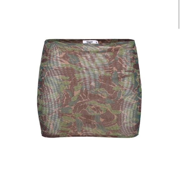 Sold 🚫 NEW Tiger Mist Camo Mini ROSARIA SKIRT XS - Picture 6 of 6